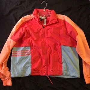 Adidas colorblock windbreaker jacket